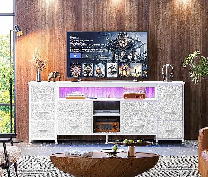 Huuger 63 Inch LED TV Stand Dresser - Image 2