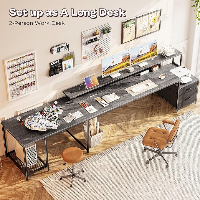 PRAISUN 66 Inch L Shaped Computer Desk - Image 7