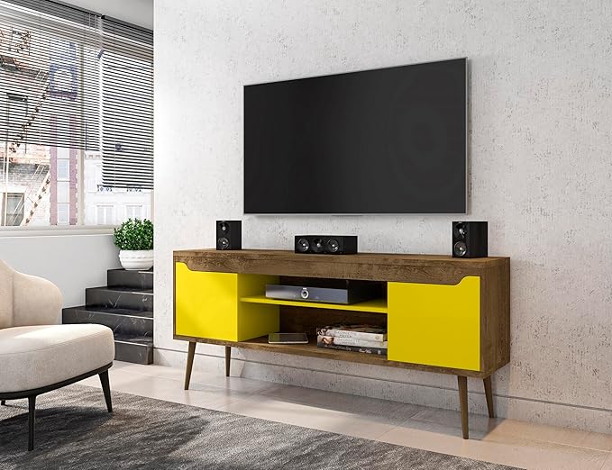 Manhattan Comfort Bradley Mid Century Modern TV Stand - Image 3