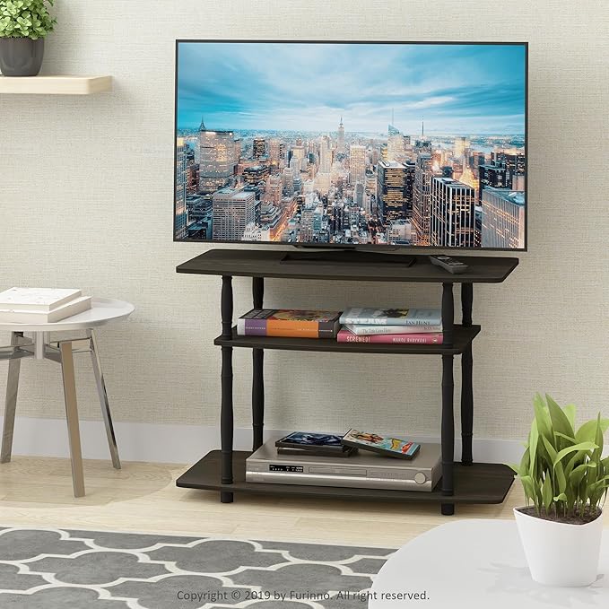 Furinno Turn-N-Tube No Tools 3-Tier Entertainment Center TV Stand - Image 2