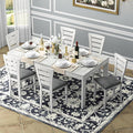 6-Piece Solid Wood Dining Table Set by Peatuk