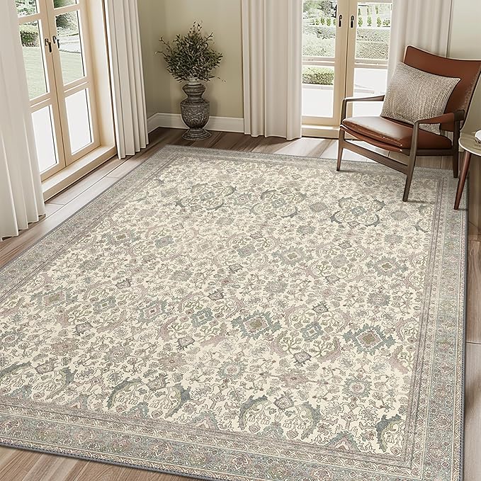 8X10 Area Rugs Machine Washable Rugs by BESBLEE