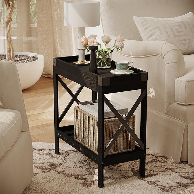 Narrow Side Table, Slim End Table - Image 5
