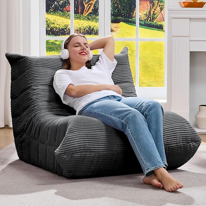 Bean Bag Chairs for Adults Giant Bean Bag Chair Memory Foam BeanBag Chair Big - Image 3