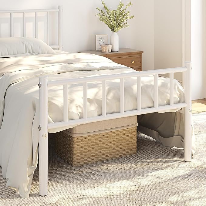 Yaheetech Twin Size Bed Frame Metal Platform Mattress Foundation - Image 4