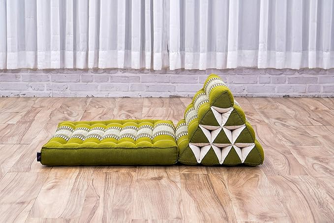 Leewadee 1-Fold Mat with Triangle Cushion – Comfortable TV Pillow, Foldable - Image 7