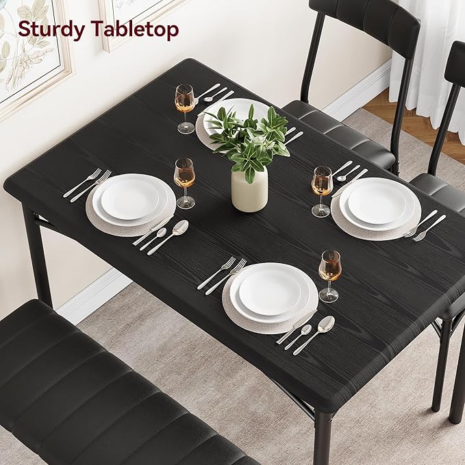 GarveeHome Dining Table Set for 4, Kitchen Table - Image 3