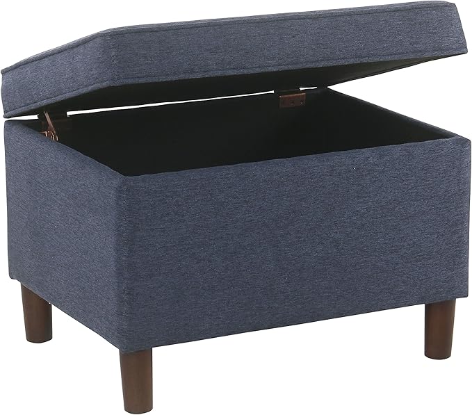 Home Decor | Dinah Collection Modern Storage Ottoman | Ottoman - Image 5