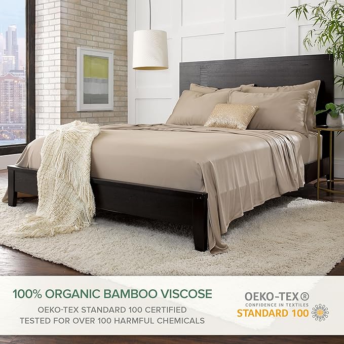 Twin XL Sheets by Pure Bamboo, Genuine 100% Organic Viscose Derived from Bamboo - Image 2