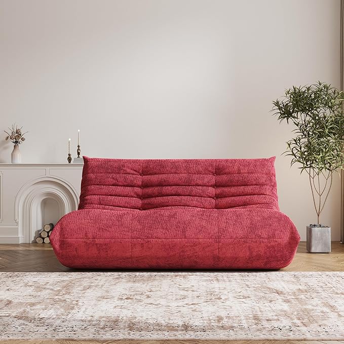 Bean Bag Chair, Loveseat Fireside Chair Bean Bag Sofa Large Bean Bag Chair - Image 4