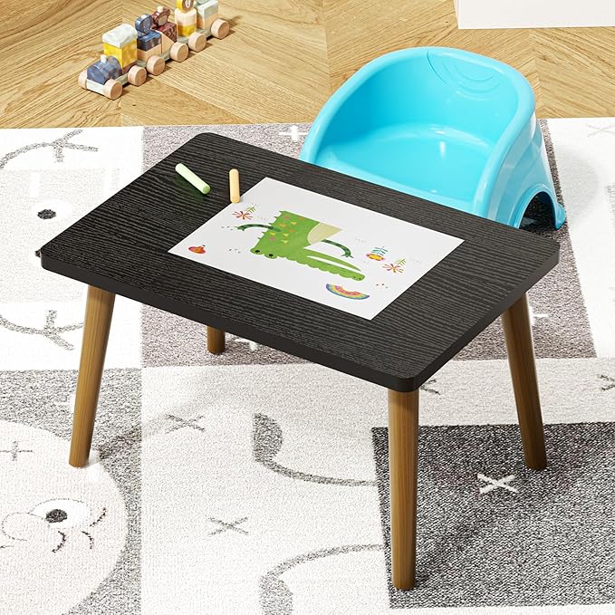 Small Coffee Table for Small Space, Low Table, Floor Table Desk for Sitting on - Image 2