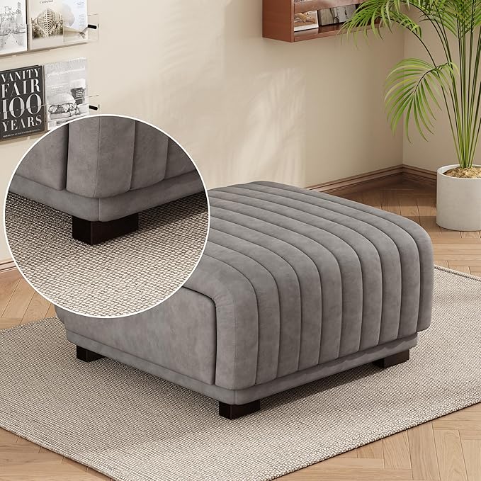 Christopher Knight Home Reyno Upholstered Ottoman - Image 4