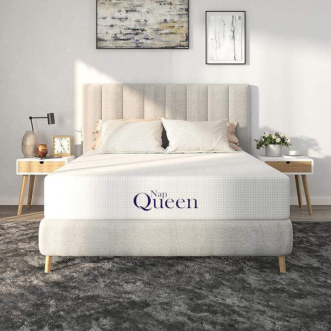 NapQueen 8 Inch Queen Size Mattress, Bamboo Charcoal Memory Foam Mattress by NapQueen