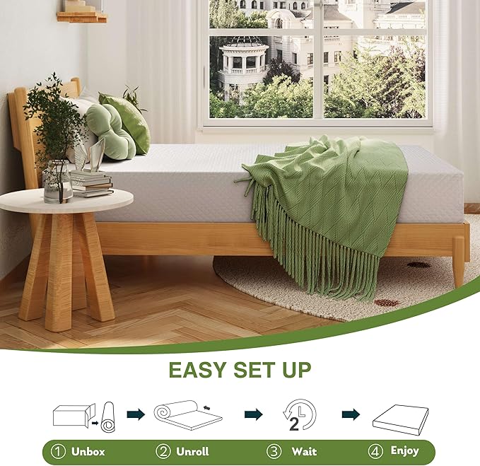6 Inch Full Size Mattress for Kids, Memory Foam Mattress - Image 7