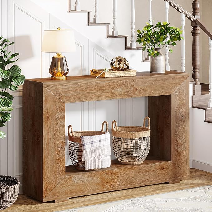 Tribesigns Farmhouse Console Table, 47 Inches Entryway Console Table - Image 4
