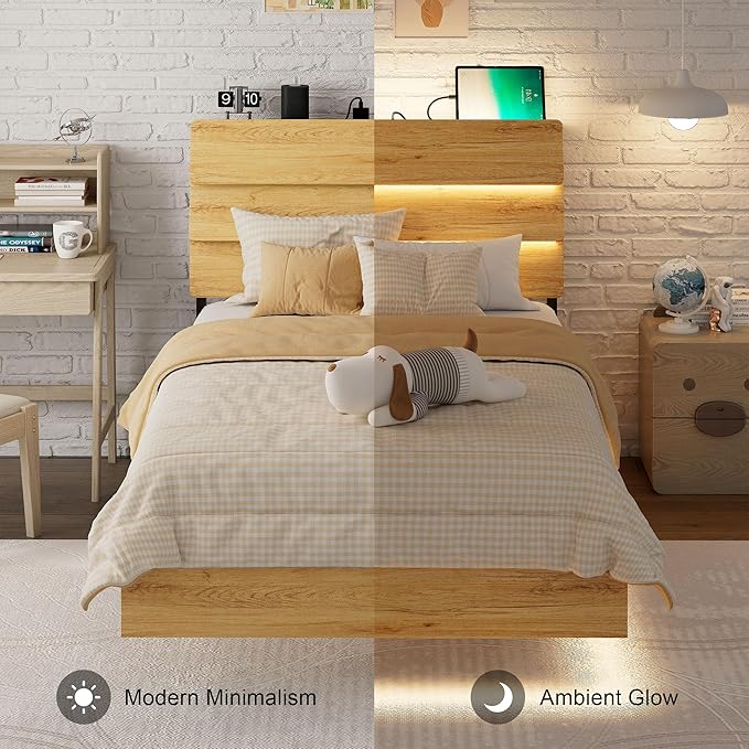 Feonase Floating Bed Frame Twin - Image 9