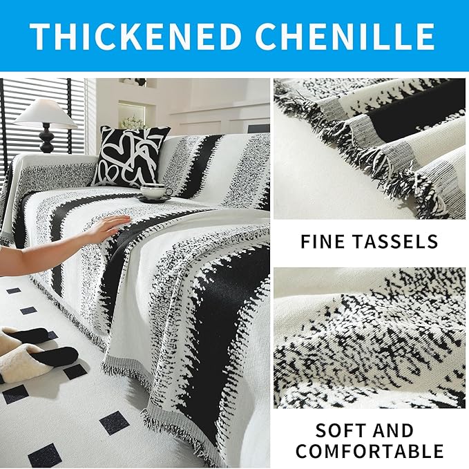 LUFEIJIASHI Boho Couch Covers for Sofa Non Slip Sofa Covers Washable Couch - Image 6