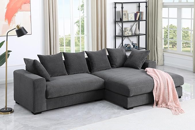 Evan L Shape sectional Sofa for Living Room - Image 5
