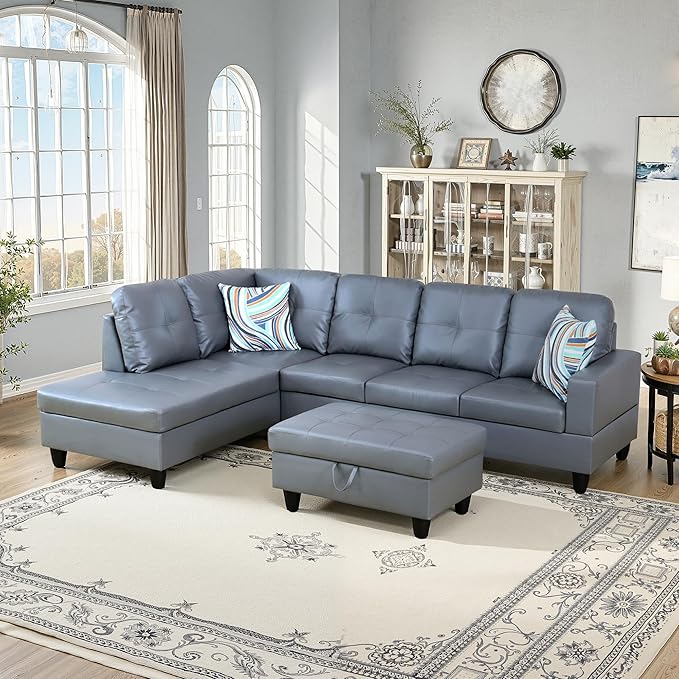NicBex Sectional Couch 3 Pieces Sofa Set by NicBex