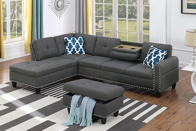 Evan Sectional Sofa or Couch by DevionFurniture