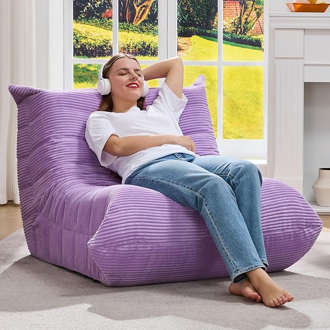 Bean Bag Chairs for Adults Giant Bean Bag Chair Memory Foam BeanBag Chair Big - Image 3