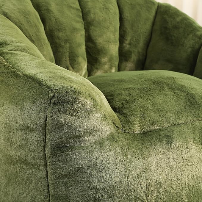 Furniliving Bean Bag Chair, Giant Bean Bag Chair Stuffed Floor Sofa - Image 6