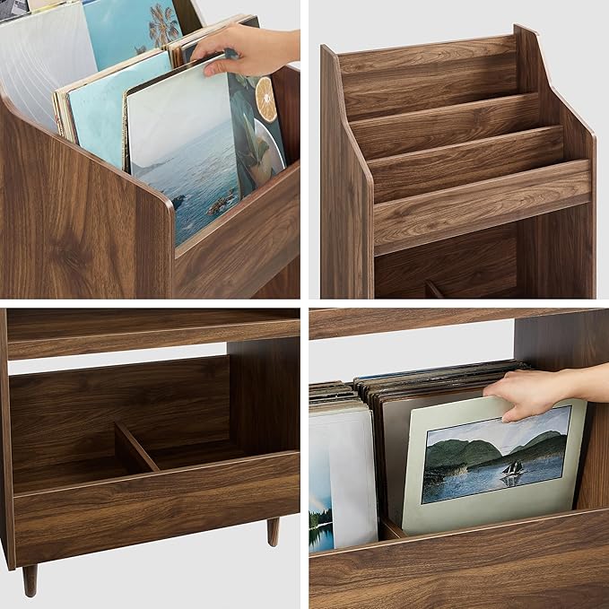 Crosley Furniture Liam 2-Piece Turntable Record Player Stand and Vinyl Storage - Image 10
