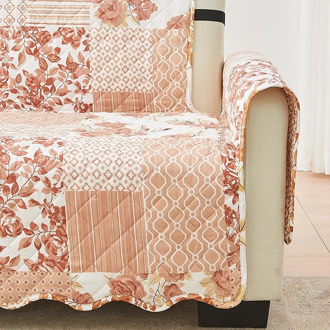 Reversible Patchwork Recliner Chair Cover - Image 2
