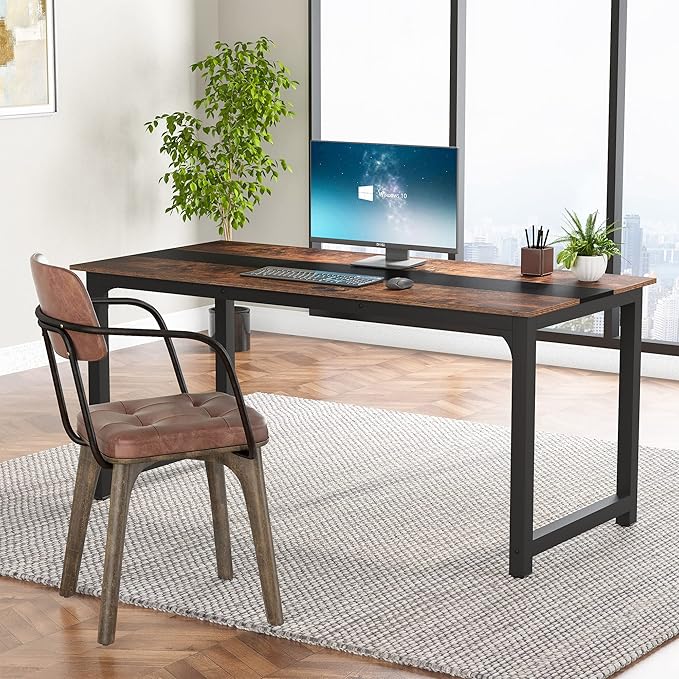 Tribesigns Modern Computer Desk, 70.8 x 31.5 inch Large Office Desk Computer - Image 2