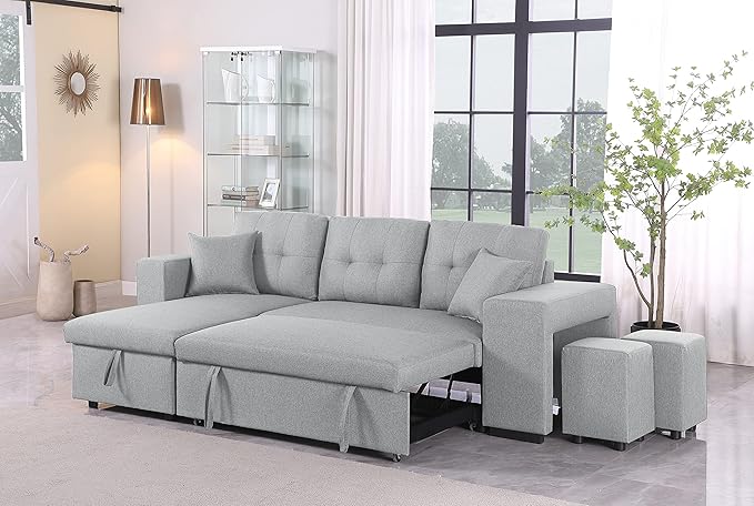 Devion Furniture Garisa 4-in-1 Convertible L Shaped Couch - Image 3
