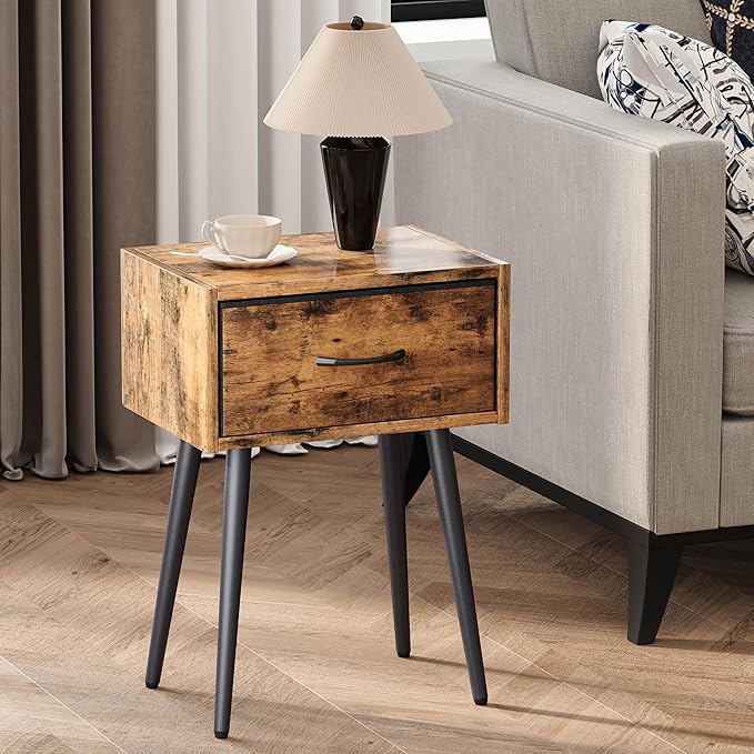 Small Nightstands Set of 2, Bedside Table - Image 4