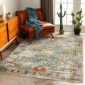 Area Rug 3'x5' Washable Vintage Traditional Floor Rugs Cover Foldable Thin by CHAMPLANT