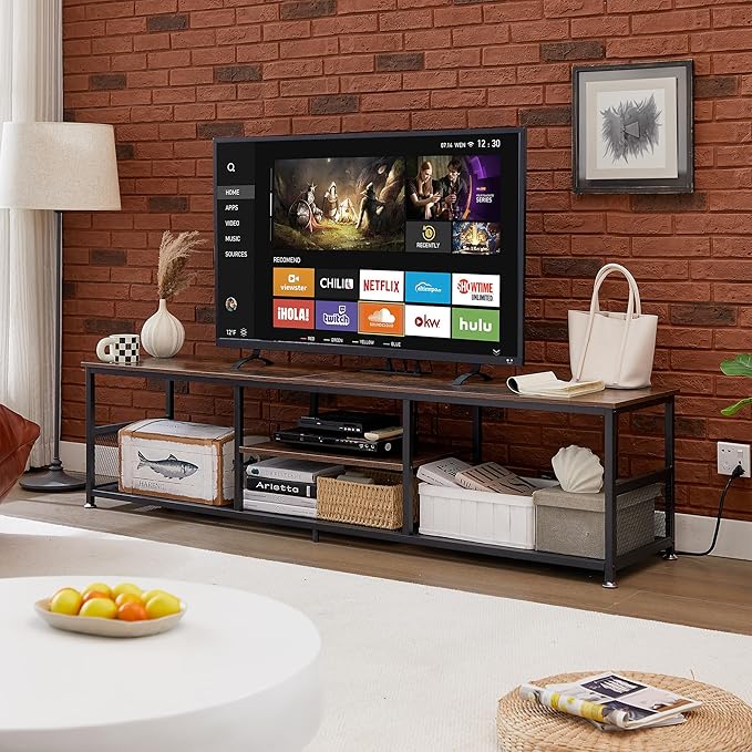 VECELO TV Stand with Power Outlets - Image 7