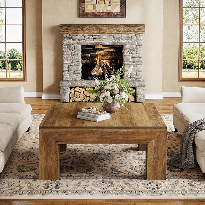 Tribesigns 39.4-Inch Square Coffee Table - Image 3