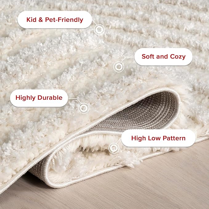 nuLOOM Gloria Abstract Shag Runner Rug - Image 4