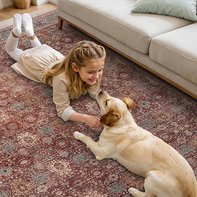 10X12 Area Rugs Machine Washable Rugs - Image 4