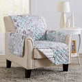 Reversible Floral Patchwork Furniture Protector Scalloped Edge Stain Resistant by GreatBayHome
