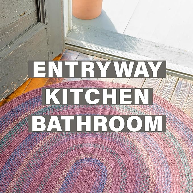 Jamestown Burgundy Small Braided Rug, Everywhere - Image 7