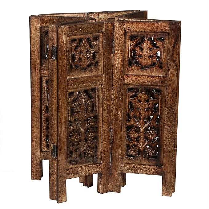 Lightnpro Handcrafted Wooden Round Accent Table - Image 7