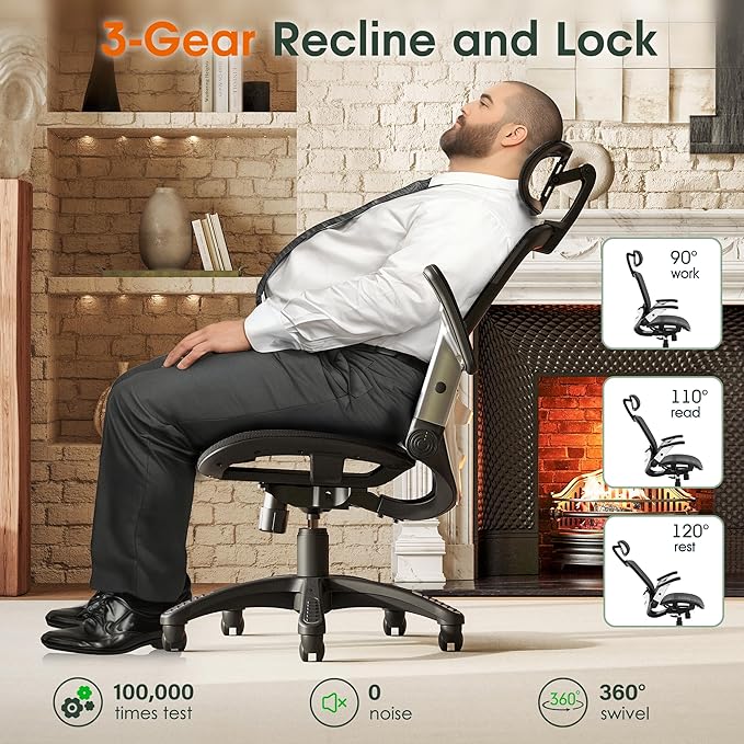 GABRYLLY Ergonomic Office Chair, High Back Home Desk Chair - Image 6