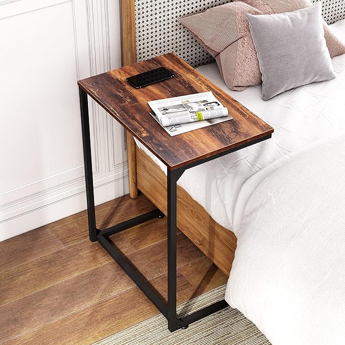 WLIVE C-Shaped End Table, Small Side Tables - Image 2