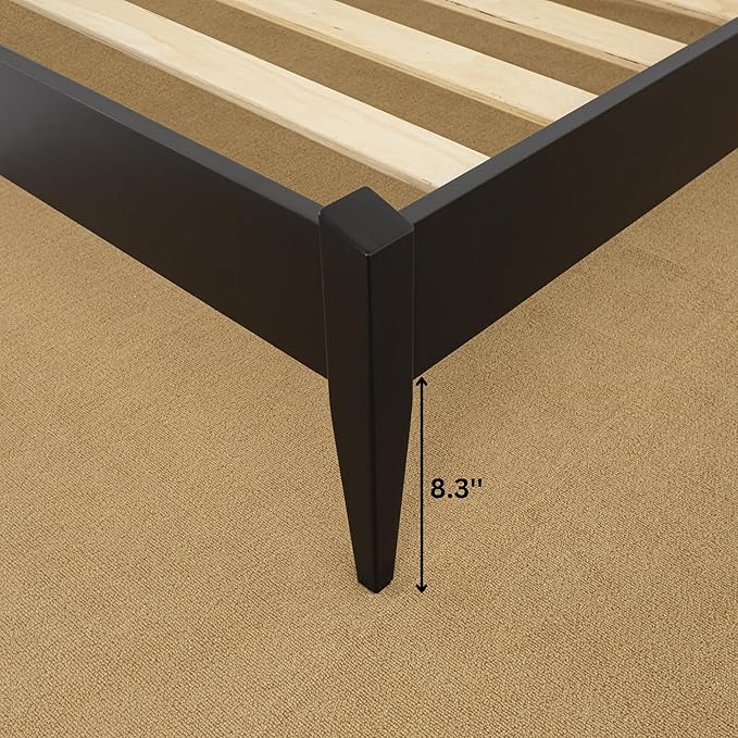 Bme Dinkee Queen Platform Bed Frame Wood 15 Inch - Image 10