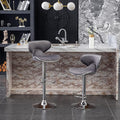 Roundhill Furniture Masaccio Velvet Upholstered Adjustable Swivel Barstool by RoundhillFurniture