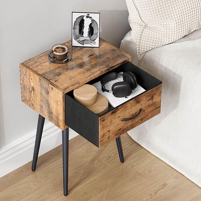 Small Nightstands Set of 2, Bedside Table - Image 7