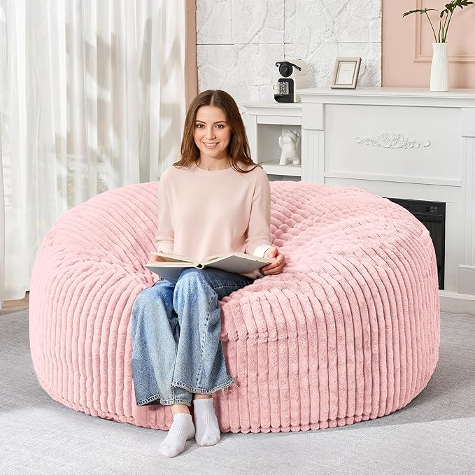 HABUTWAY 5FT Bean Bag Chair, Memory Foam Beanbag Chair by HABUTWAYMakeYourLifeComfortable