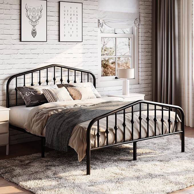 SHA CERLIN Full Size Metal Platform Bed Frame - Image 2