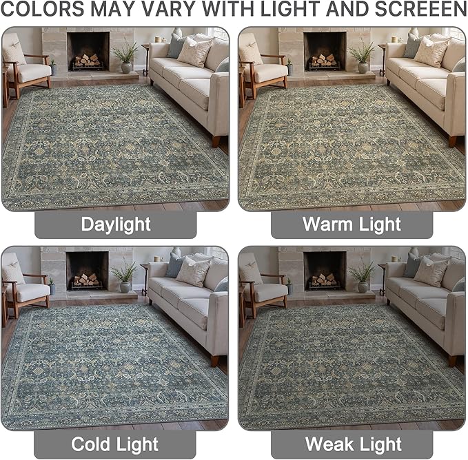 5X7 Area Rugs Machine Washable Rugs - Image 7