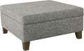HomePop Home Decor | Luxury Square 32” Storage Ottoman by HomePop