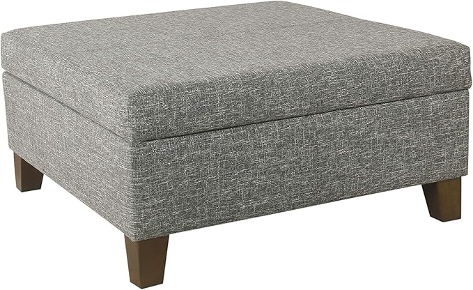 HomePop Home Decor | Luxury Square 32” Storage Ottoman by HomePop