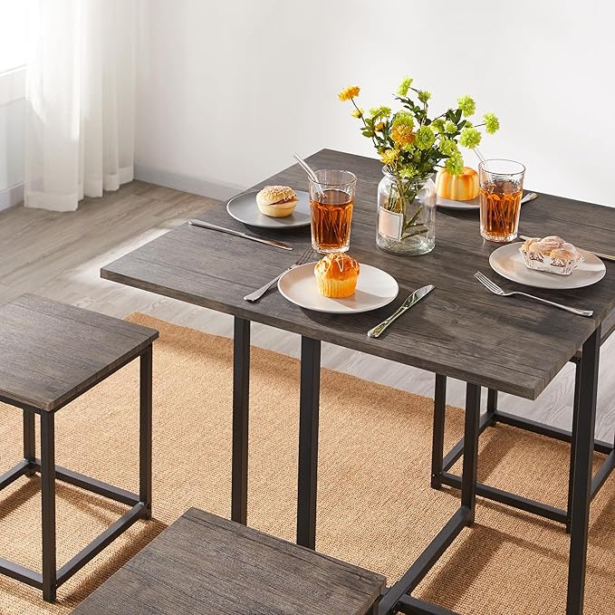Yaheetech Industrial Dining Table Set - Image 9